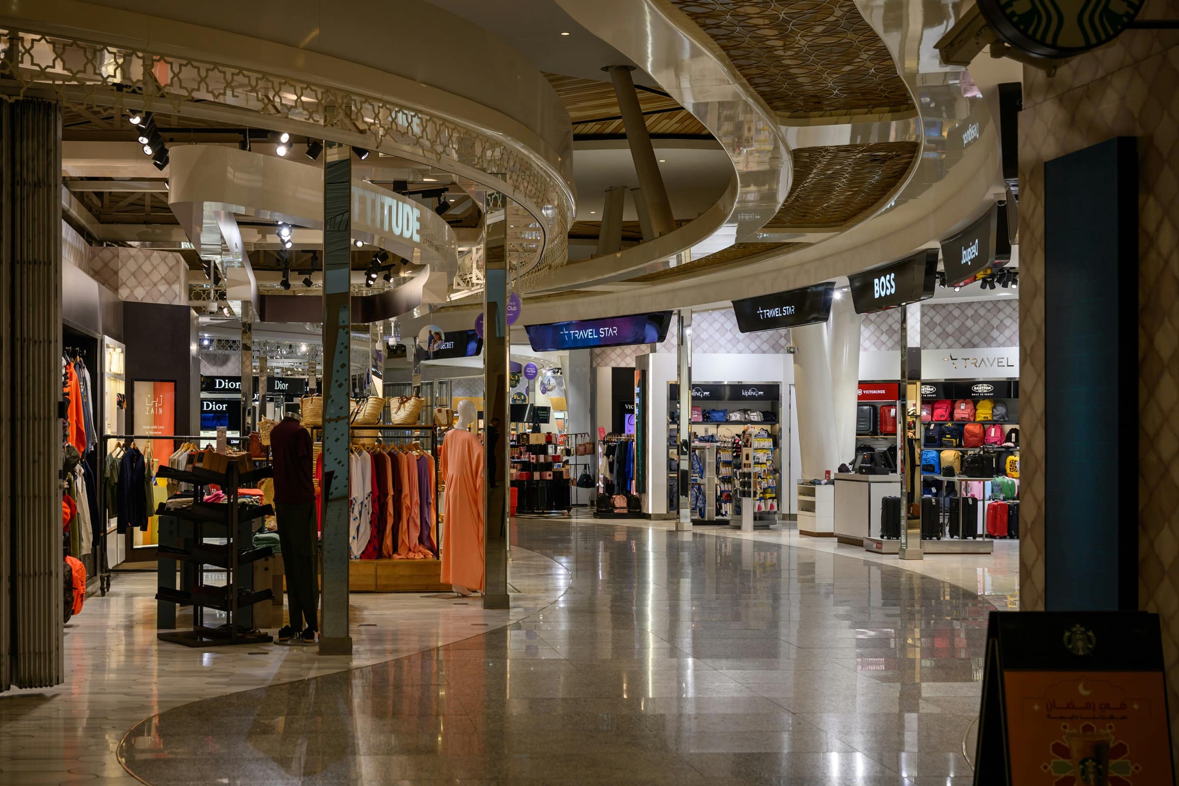 Boutiques duty-free de l'aéroport Marrakech-Ménara