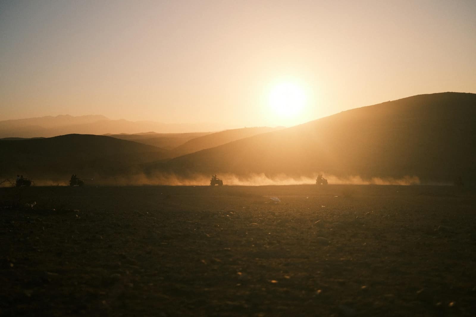 Quad dans le désert d'Agafay