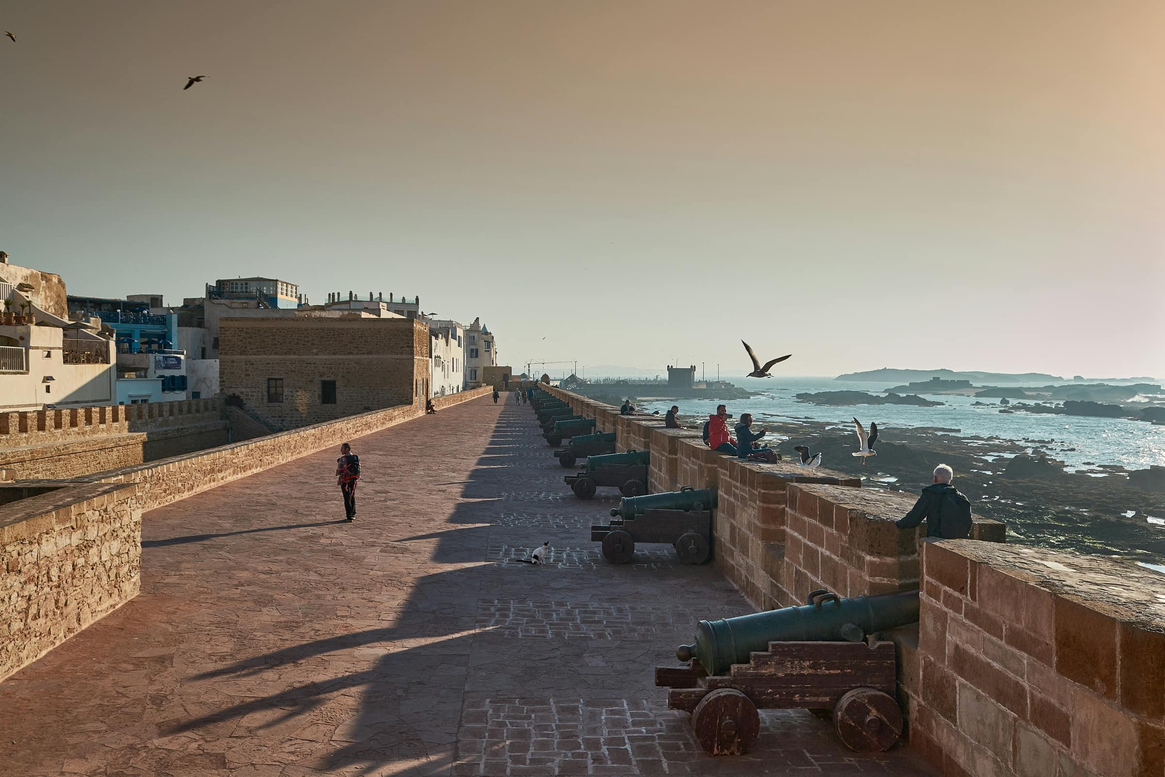 La Skala et ses canons de bronze, face à l'Atlantique.