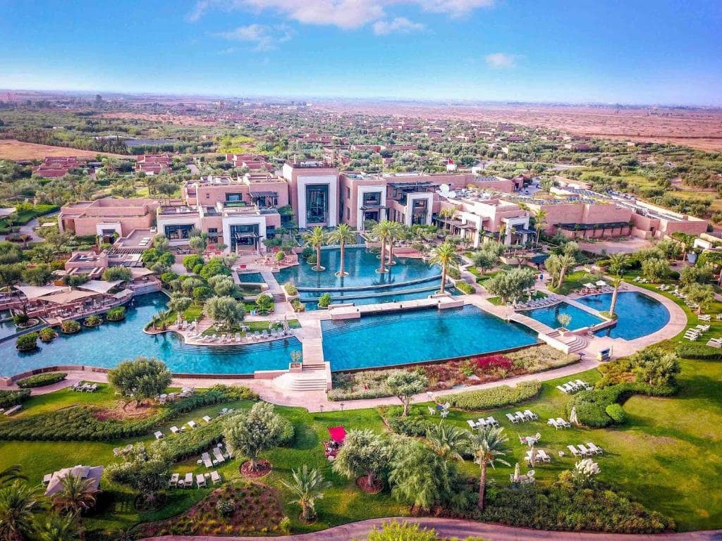 Le domaine et ses jardins, vus du ciel
