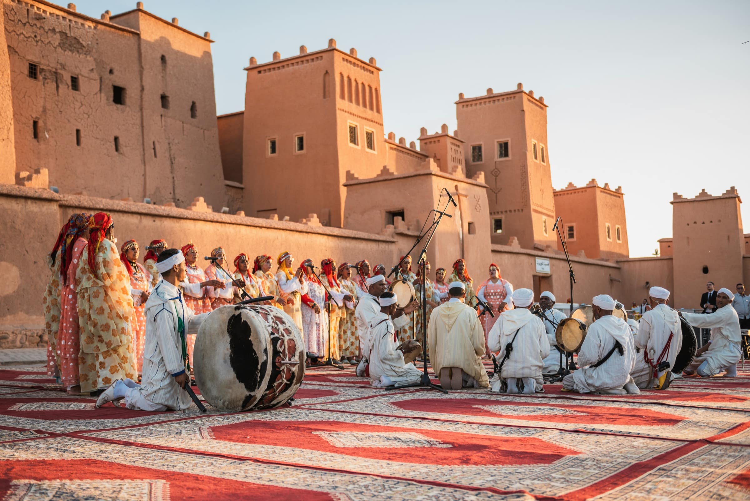 Les tours de terre de la kasbah de Taourirt, à Ouarzazate.