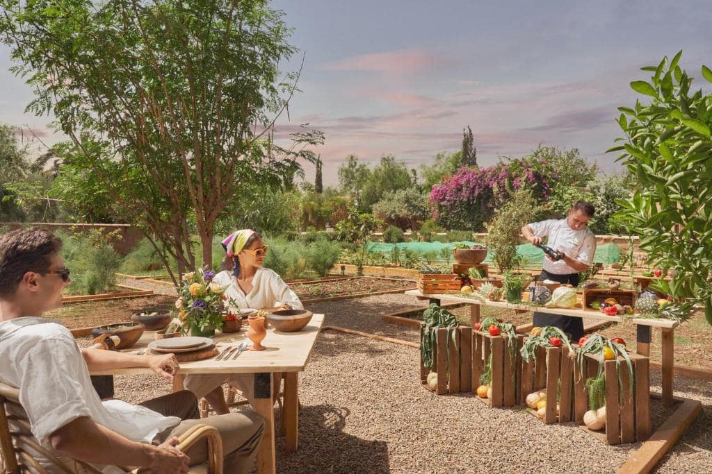Le potager du domaine, ouvert aux tables du chef