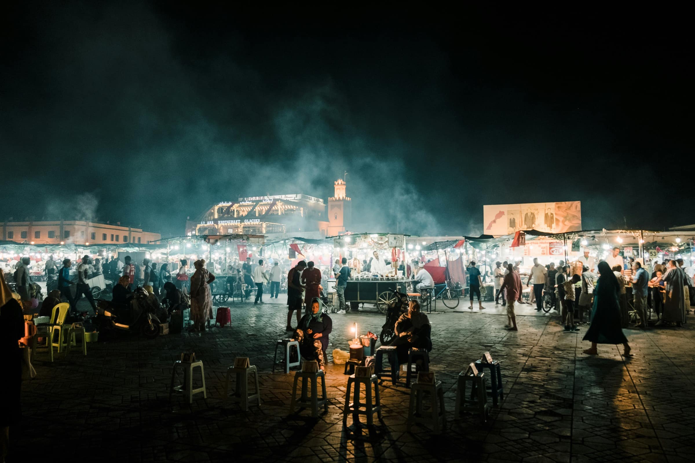 Marrakech en side-car vintage
