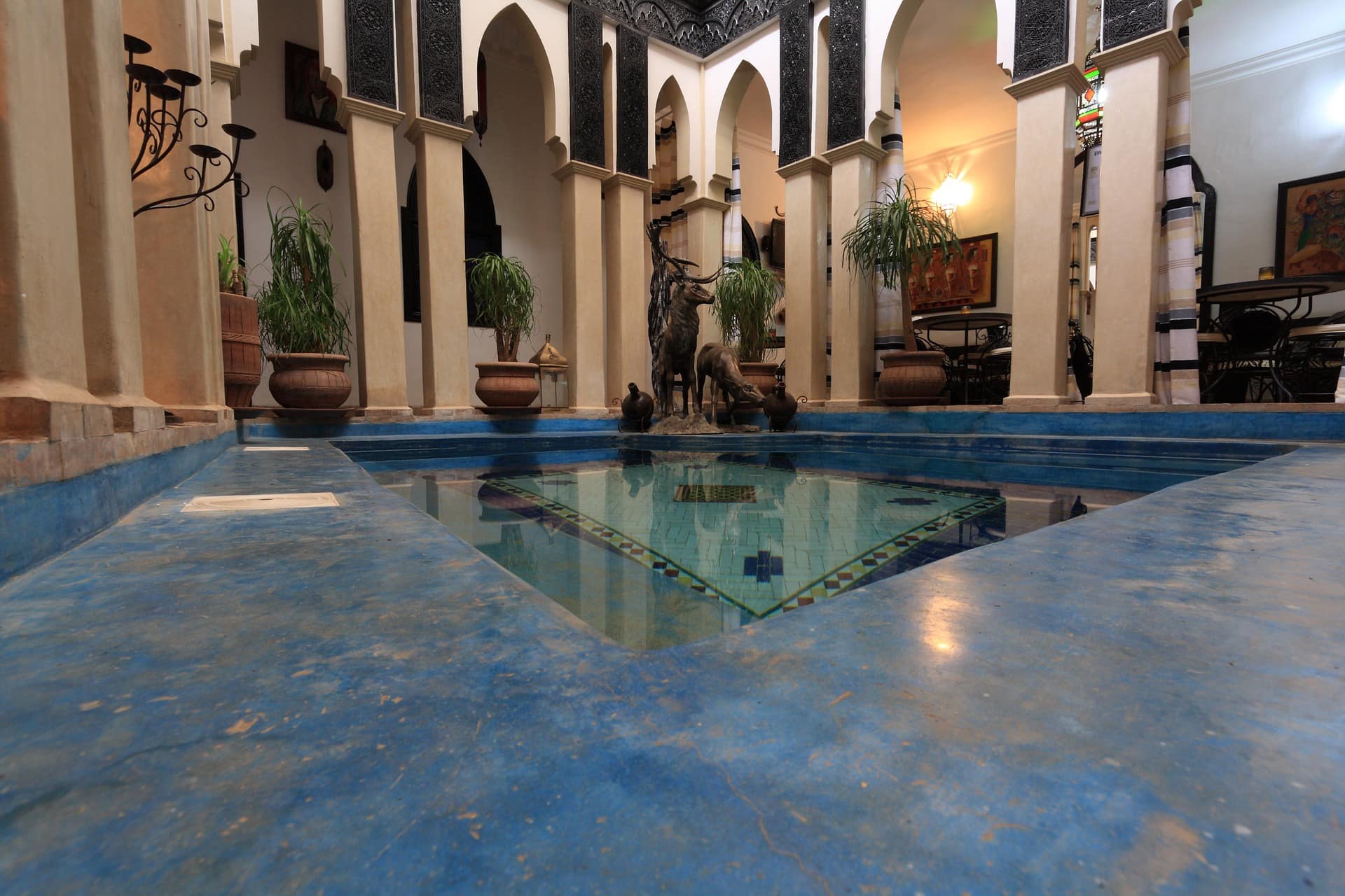 Restaurants romantiques à Marrakech, patios et jardins